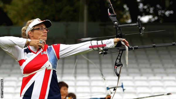 olympic archery bow and arrow