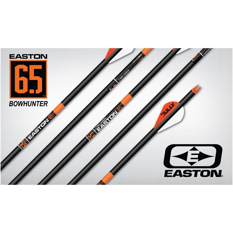 Easton 6.5 Bowhunter Arrows Fletched with Bully Vanes