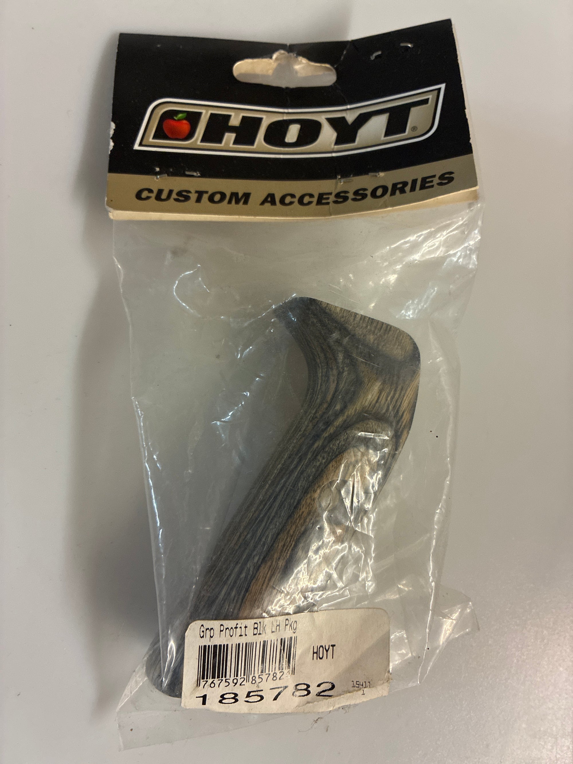 Hoyt Pro fit wooden compound grip. Left handed.