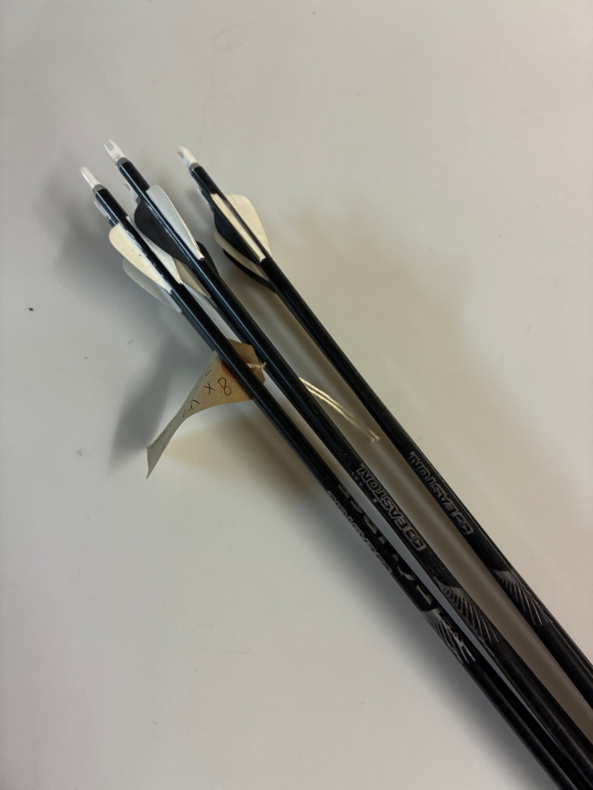 8x Easton X7 eclipse 1714 @ 26”, points fitted.
