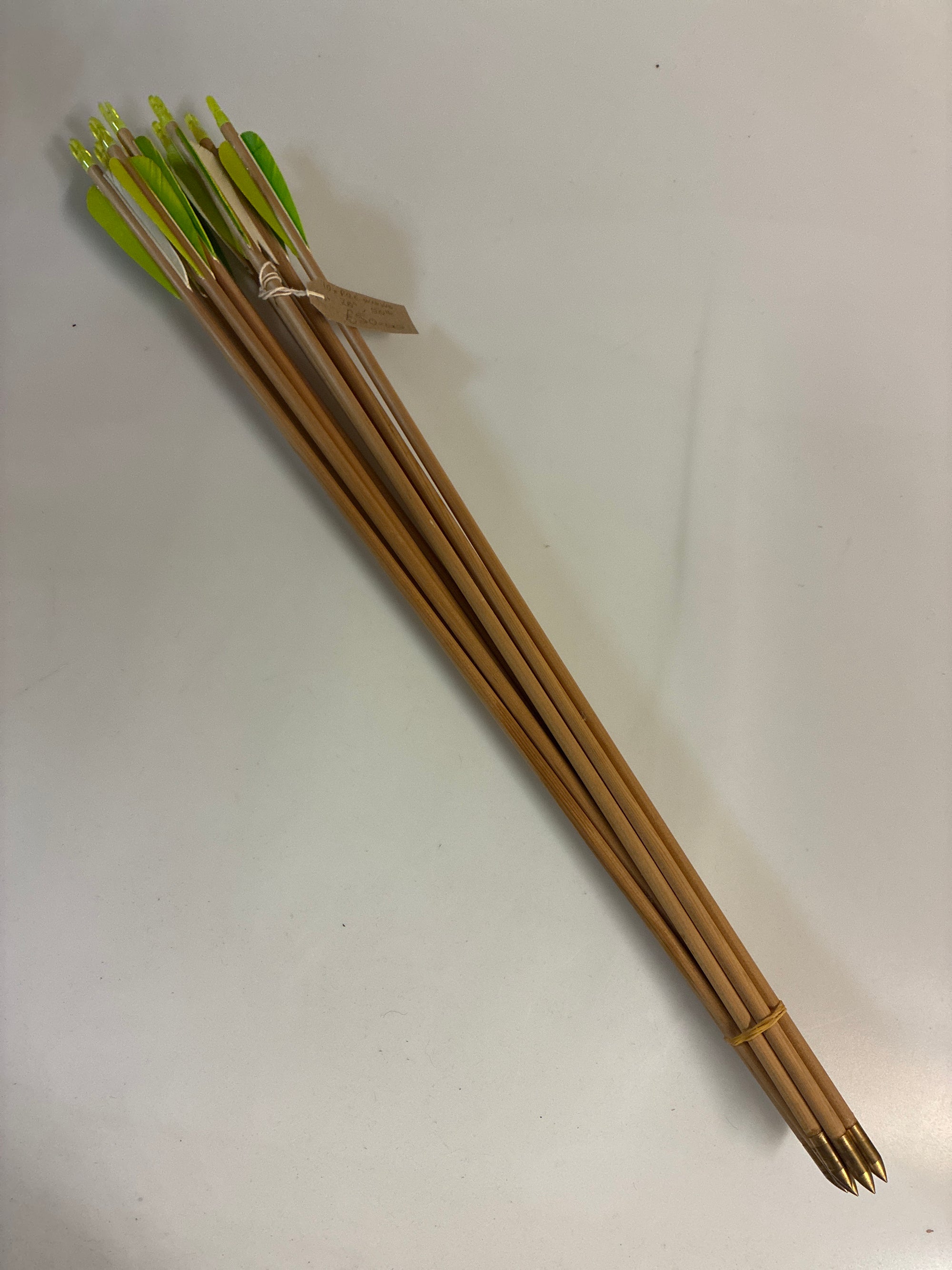 10x poc 11/32 arrows, 50lb @ 28”, 100gn piles.