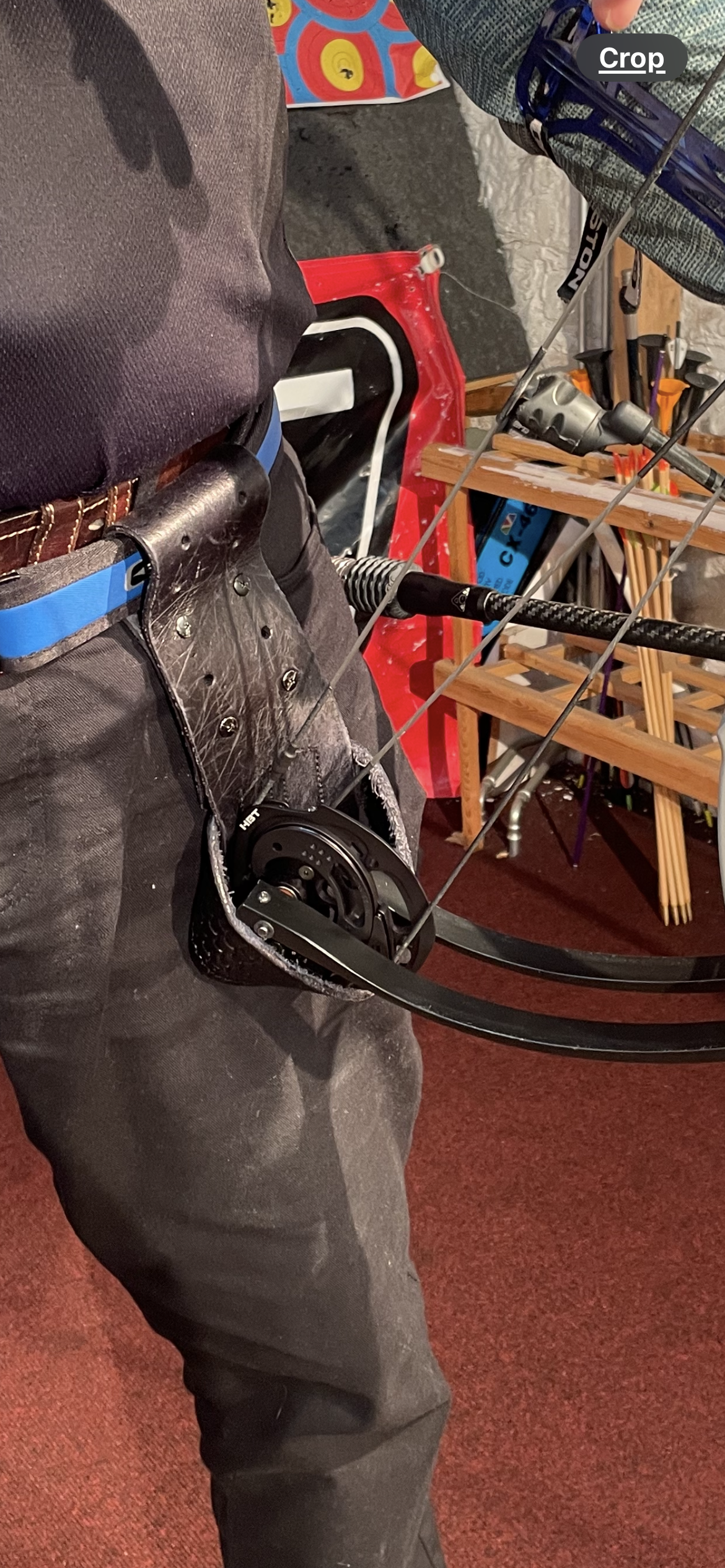 Leather Compound Bow Holder A.C.P.