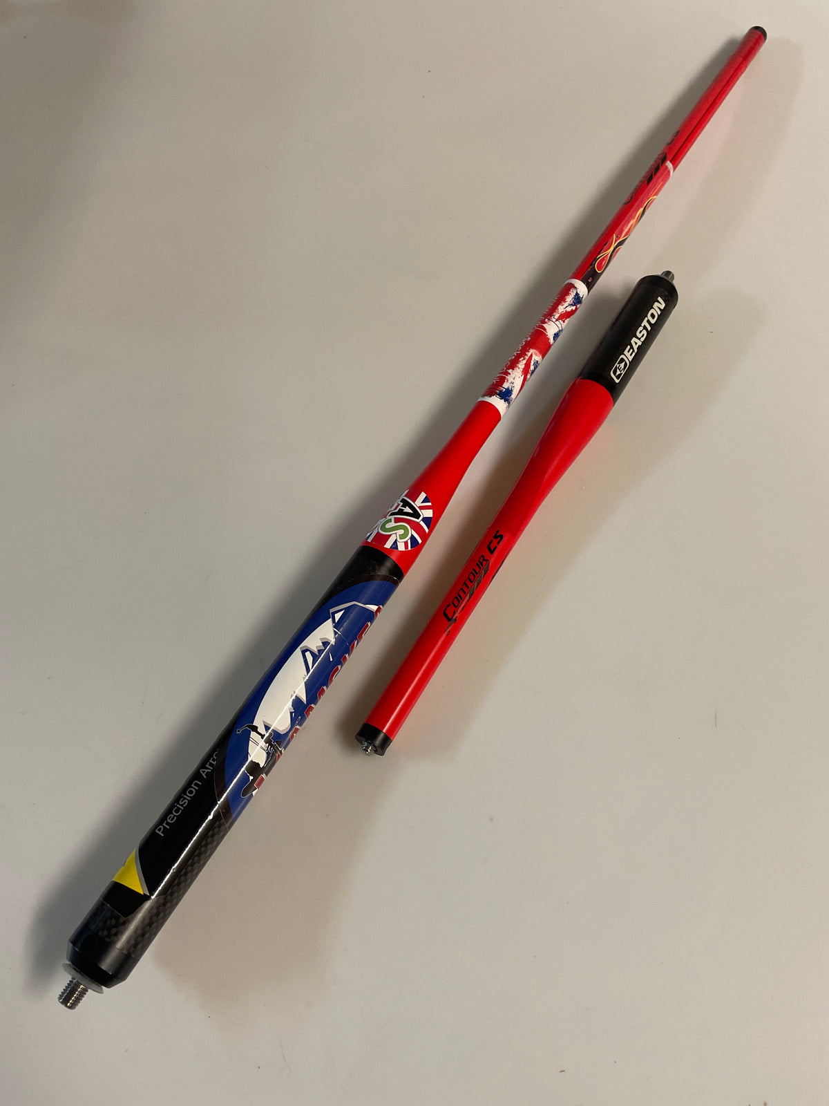 Second hand Easton Contour CS stabiliser set. 27”&amp;12” red.