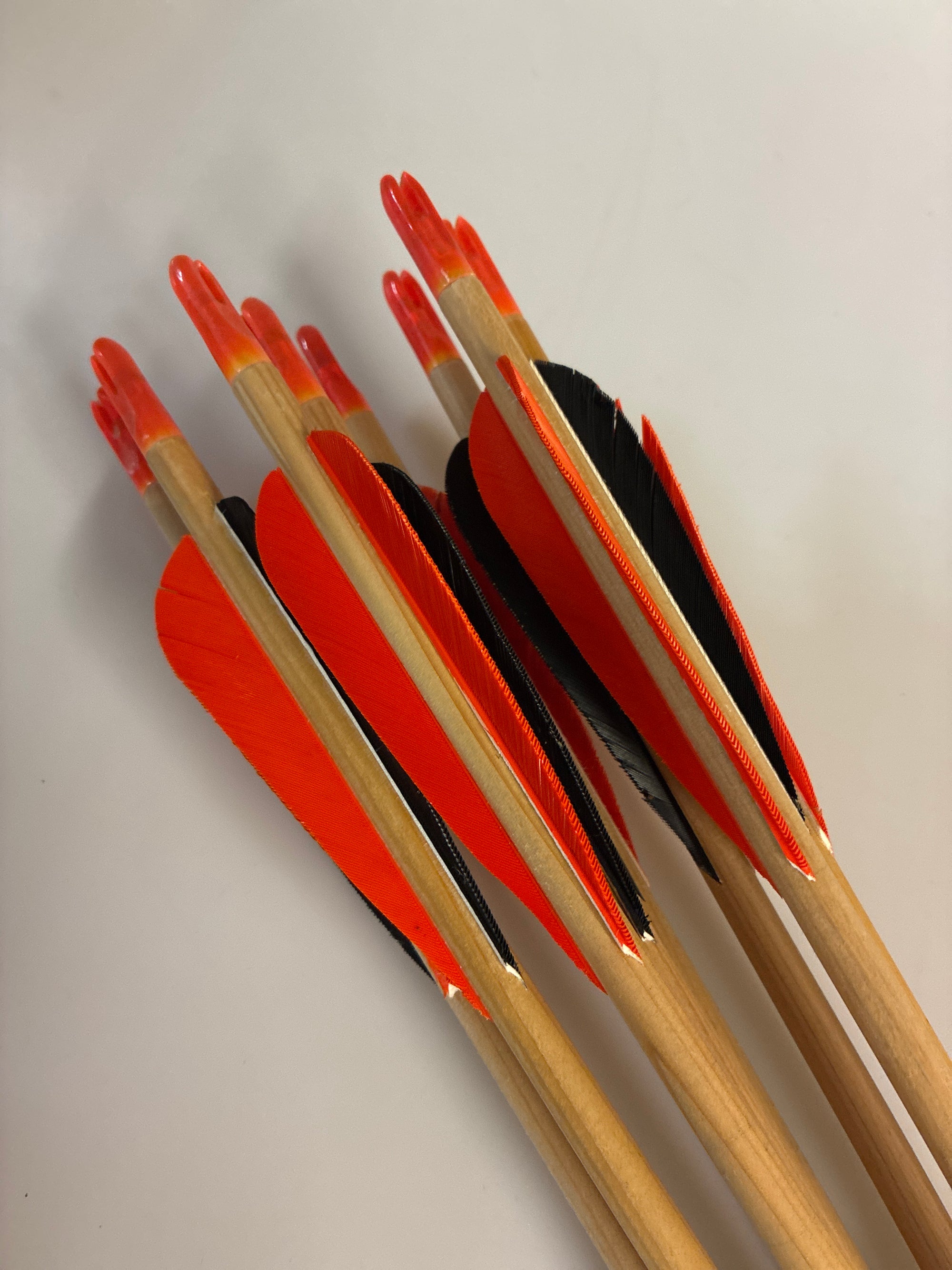 8x poc arrows. 23/64 65-70lb @ 32”.  Points needed.