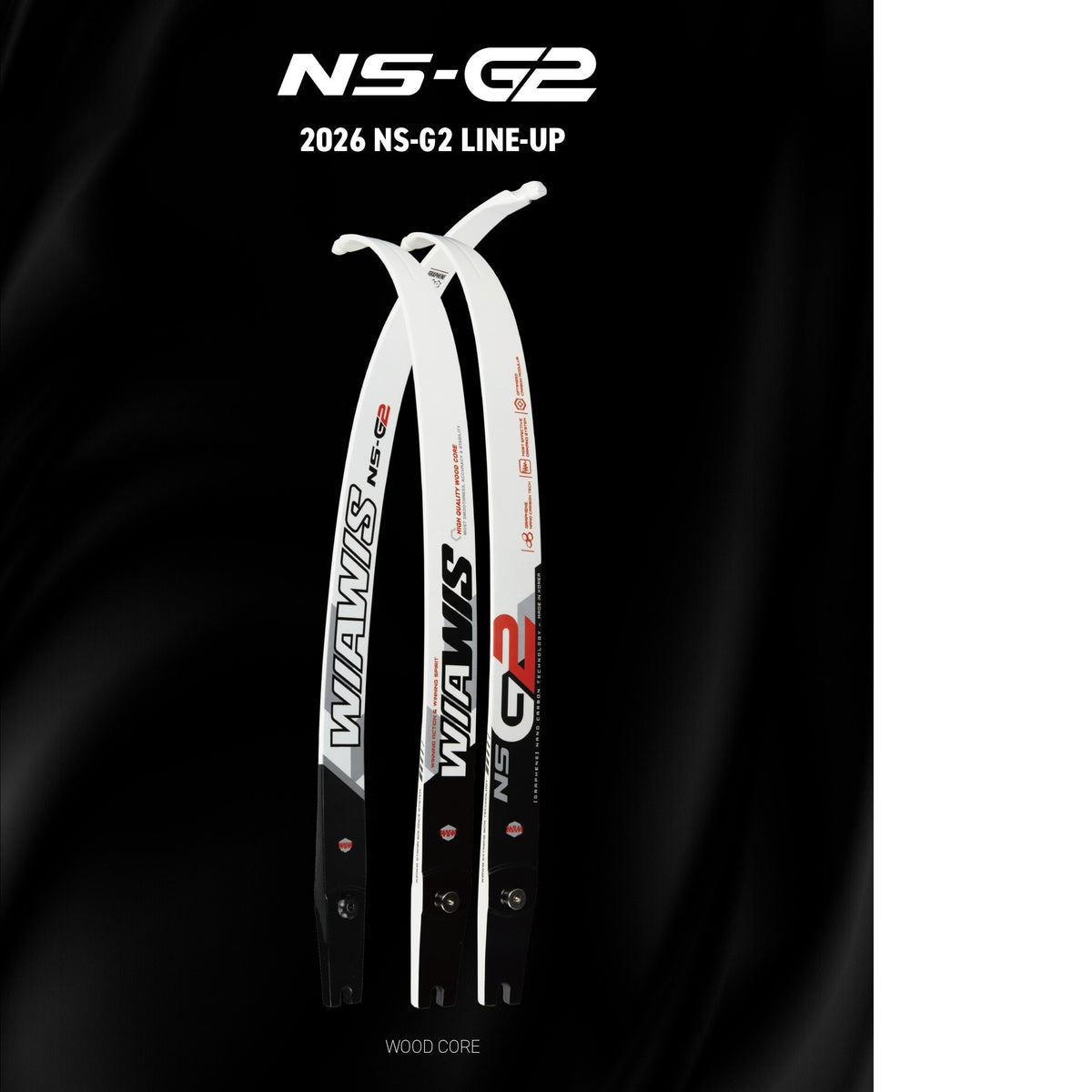 WiaWis NS-G2 Wood Recurve Limbs