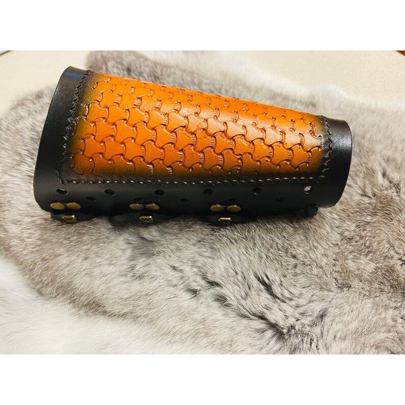 Traditional Leather Arm Guards A.C.P.