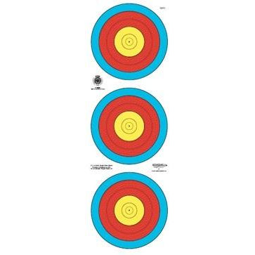 Arrowhead Target Face 60cm 3 Spot - Wales Archery
