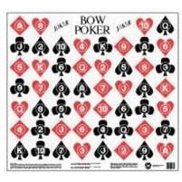 Maple Leaf Bow Poker Target Face