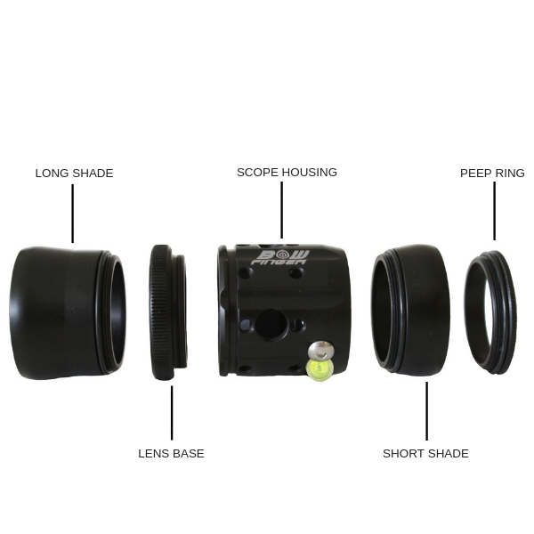 Bowfinger Scope Body - Without Lens 20/20 Scope Kit
