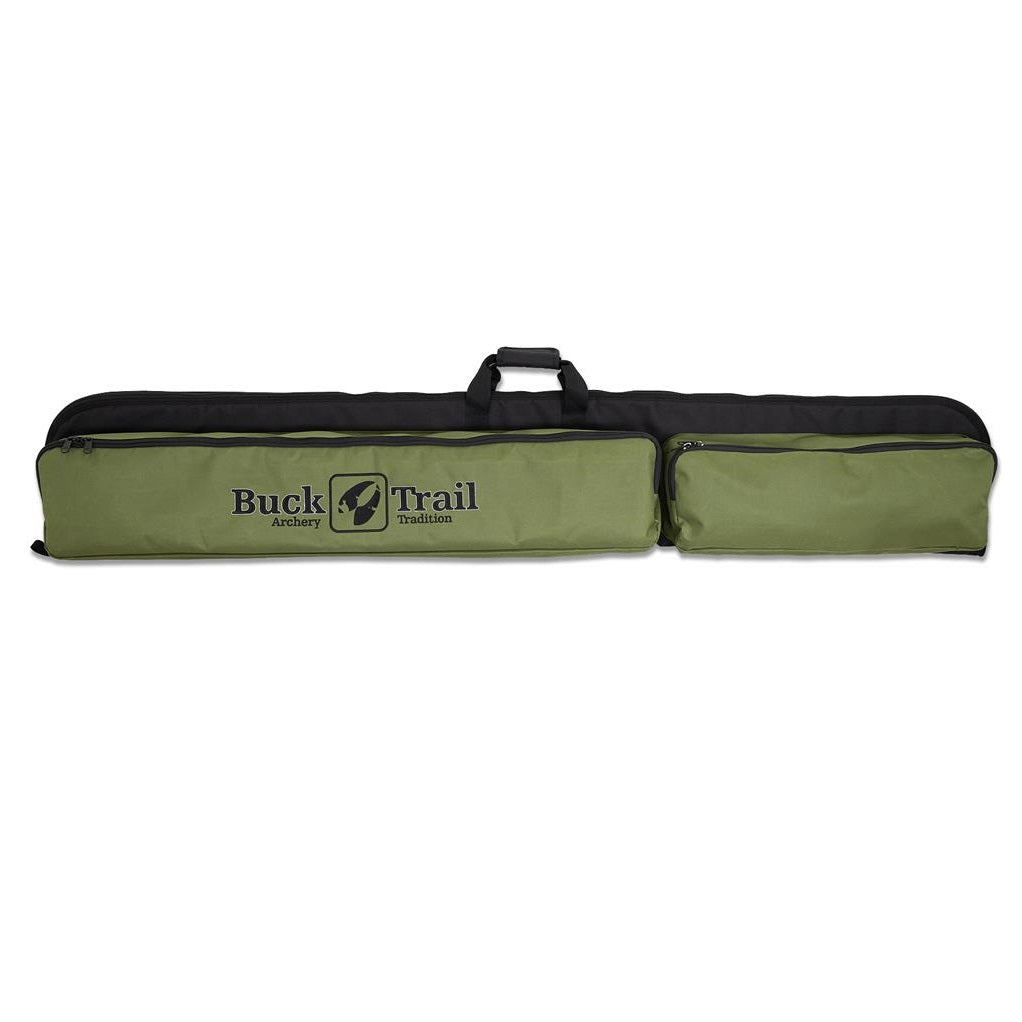 Buck Trail Traditional soft One Piece Recurve bag Black/Green with Arrow Pocket
