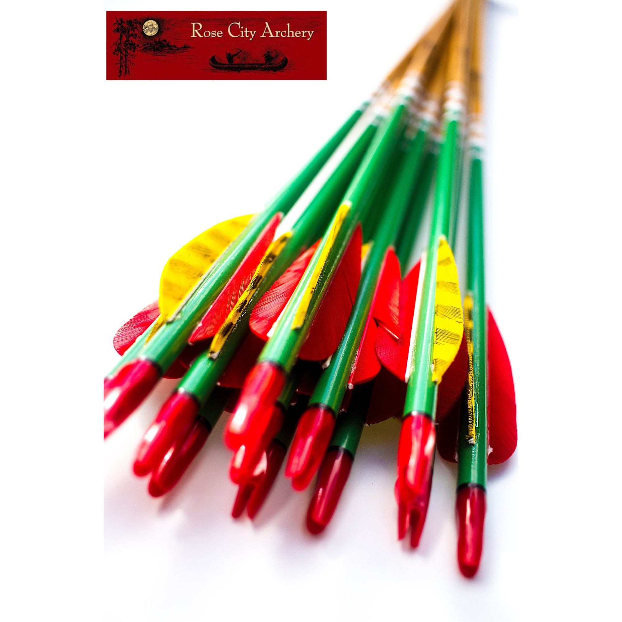 Rose City Archery 5/16 Hunter Elite Arrows 3" Feather