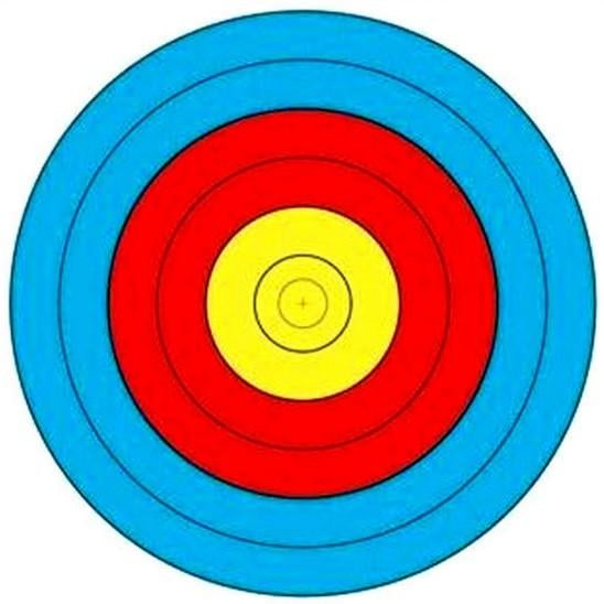 Arrowhead Target Face 80cm 6 Ring