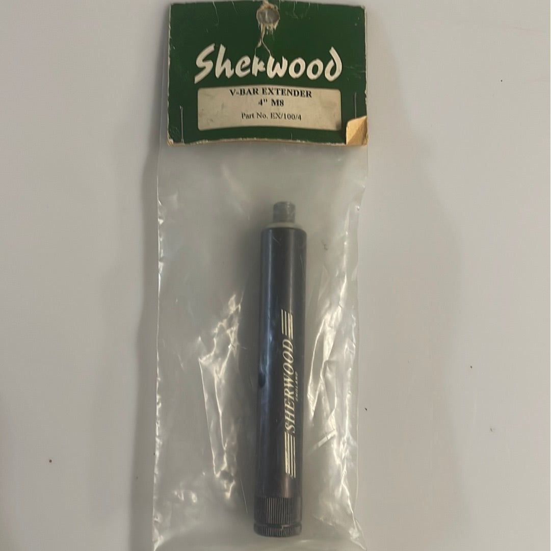 Sherwood 4” v-bar extender, M8 thread.
