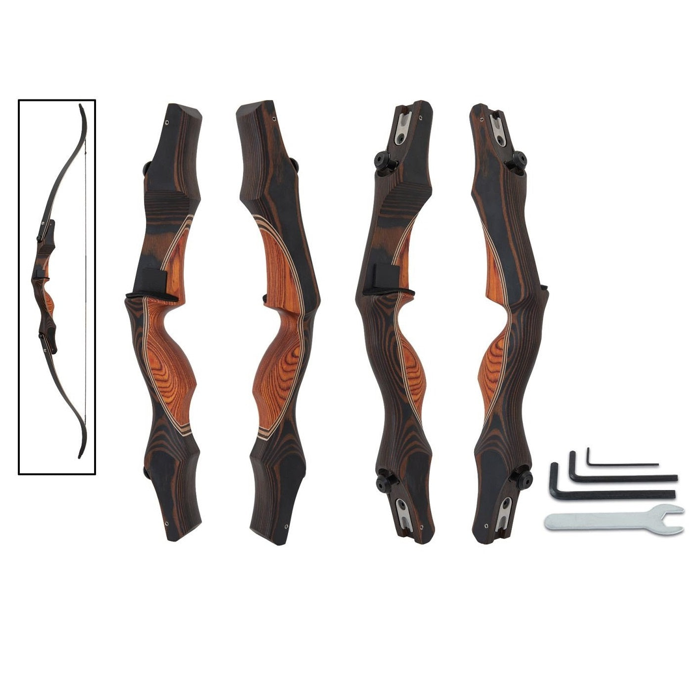 Oak Ridge Shade Traditional Riser Kobicha - Wales Archery